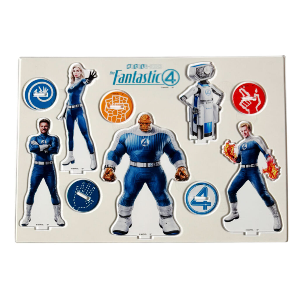 マーベル　ファンタスティック4 TINBOX PINBADGE 限定グッズ Happyくじ / MARVEL『ファンタスティック4：ファースト